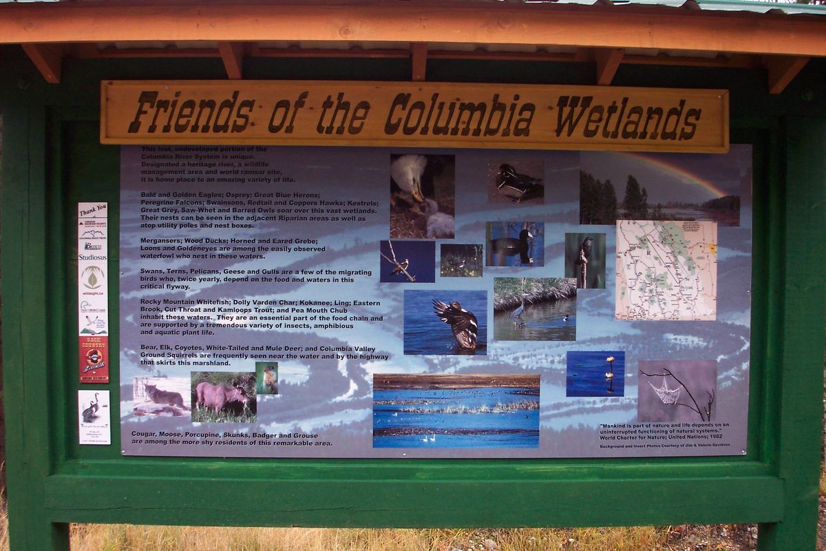 Kanada, Info-Kiosk in den Columbian Wetlands (abgeschlossen)