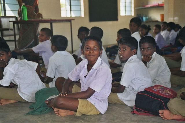 Indien, Klassenzimmer für die Primary School in Kudumiyandiyandi Thoppu/Chennai (abgeschlossen)